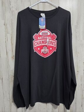 Ohio State Buckeyes 2014 National Champions Graphic Long Sleeve Tee Size 3XL